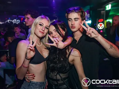 A professional photo of guests enjoying themselves at Cocktails Nightclub from our gallery.