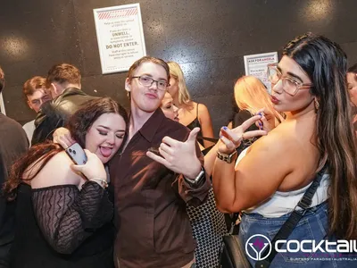 A professional photo of guests enjoying themselves at Cocktails Nightclub from our gallery.