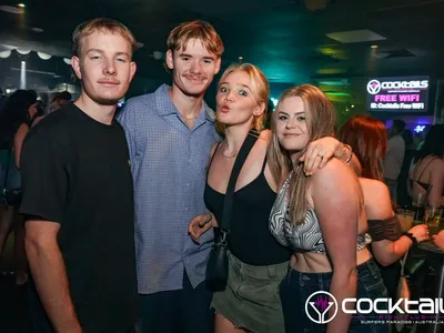 A professional photo of guests enjoying themselves at Cocktails Nightclub from our gallery.