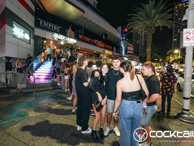 A professional photo of guests enjoying themselves at Cocktails Nightclub from our gallery.