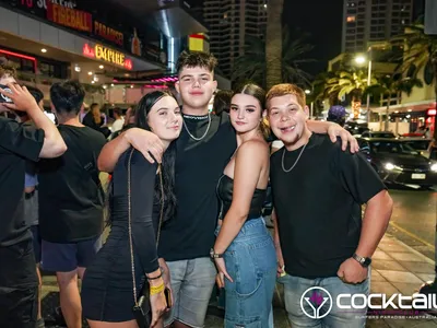 A professional photo of guests enjoying themselves at Cocktails Nightclub from our gallery.