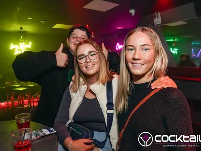 A professional photo of guests enjoying themselves at Cocktails Nightclub from our gallery.