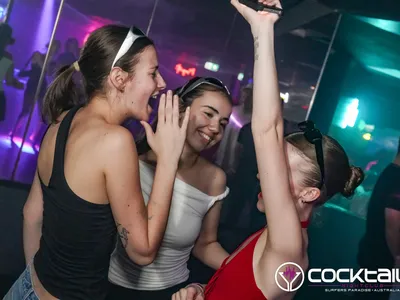 A professional photo of guests enjoying themselves at Cocktails Nightclub from our gallery.