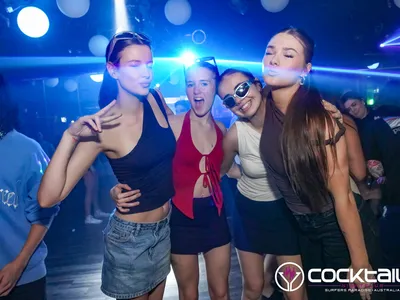 A professional photo of guests enjoying themselves at Cocktails Nightclub from our gallery.