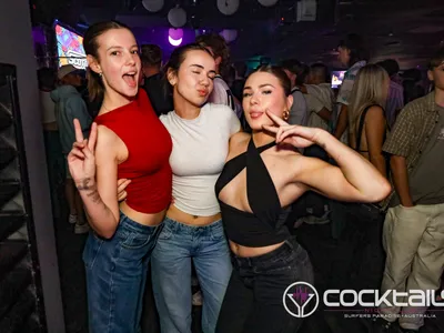 A professional photo of guests enjoying themselves at Cocktails Nightclub from our gallery.