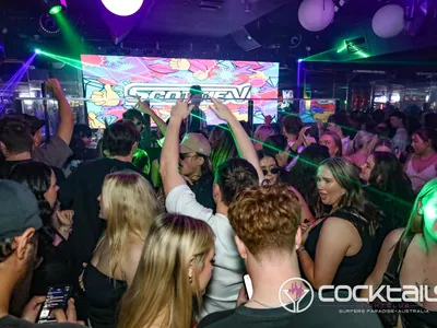 A professional photo of guests enjoying themselves at Cocktails Nightclub from our gallery.