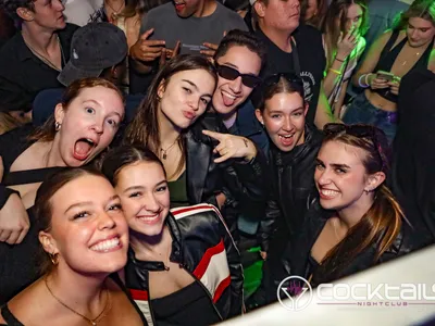 A professional photo of guests enjoying themselves at Cocktails Nightclub from our gallery.