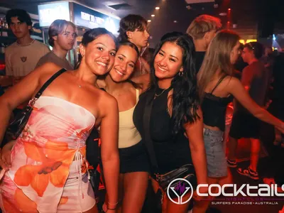 A professional photo of guests enjoying themselves at Cocktails Nightclub from our gallery.