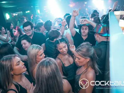 A professional photo of guests enjoying themselves at Cocktails Nightclub from our gallery.