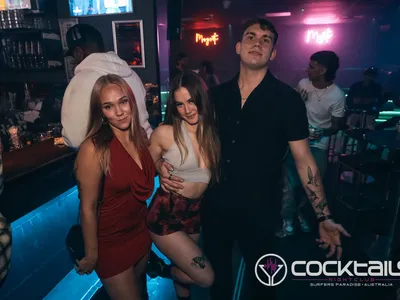 A professional photo of guests enjoying themselves at Cocktails Nightclub from our gallery.