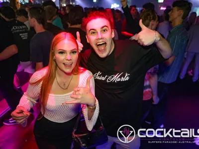 A professional photo of guests enjoying themselves at Cocktails Nightclub from our gallery.