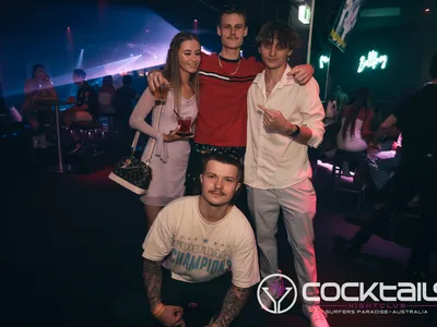 A professional photo of guests enjoying themselves at Cocktails Nightclub from our gallery.