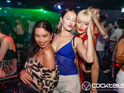 A professional photo of guests enjoying themselves at Cocktails Nightclub from our gallery.