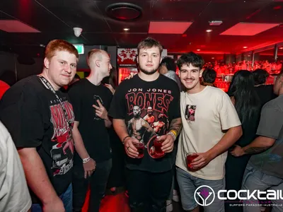 A professional photo of guests enjoying themselves at Cocktails Nightclub from our gallery.