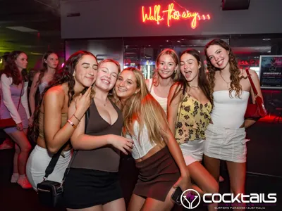 A professional photo of guests enjoying themselves at Cocktails Nightclub from our gallery.