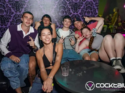 A professional photo of guests enjoying themselves at Cocktails Nightclub from our gallery.