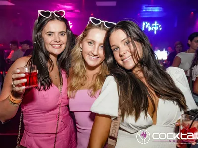 A professional photo of guests enjoying themselves at Cocktails Nightclub from our gallery.