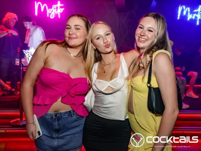 A professional photo of guests enjoying themselves at Cocktails Nightclub from our gallery.