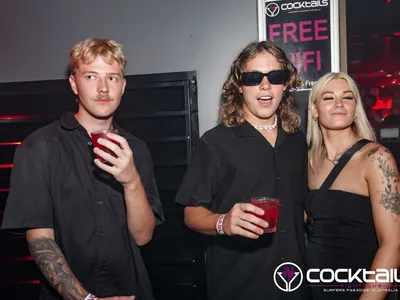 A professional photo of guests enjoying themselves at Cocktails Nightclub from our gallery.