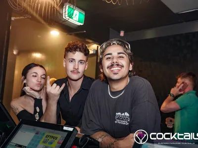 A professional photo of guests enjoying themselves at Cocktails Nightclub from our gallery.