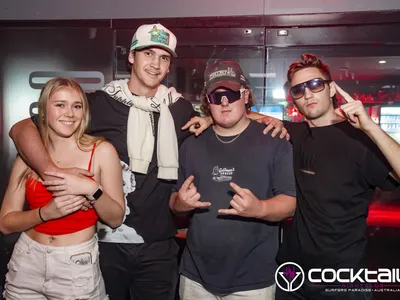 A professional photo of guests enjoying themselves at Cocktails Nightclub from our gallery.