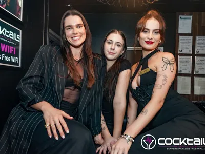 A professional photo of guests enjoying themselves at Cocktails Nightclub from our gallery.