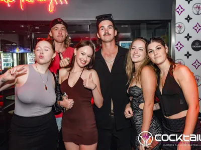 A professional photo of guests enjoying themselves at Cocktails Nightclub from our gallery.