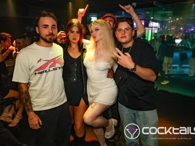 A professional photo of guests enjoying themselves at Cocktails Nightclub from our gallery.