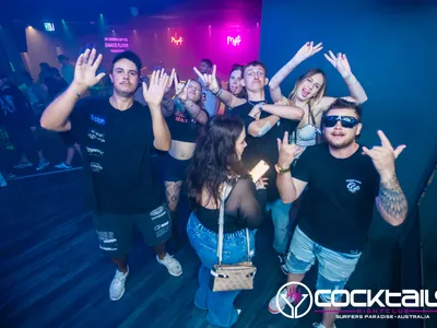 A professional photo of guests enjoying themselves at Cocktails Nightclub from our gallery.