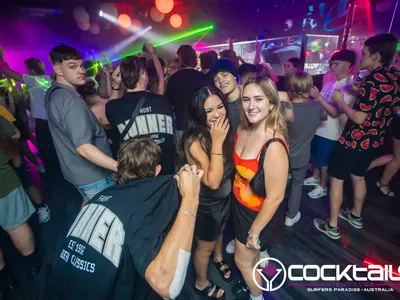 A professional photo of guests enjoying themselves at Cocktails Nightclub from our gallery.