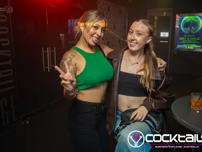 A professional photo of guests enjoying themselves at Cocktails Nightclub from our gallery.