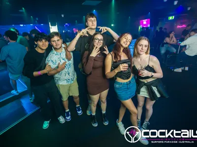 A professional photo of guests enjoying themselves at Cocktails Nightclub from our gallery.