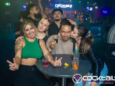 A professional photo of guests enjoying themselves at Cocktails Nightclub from our gallery.