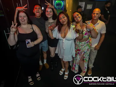 A professional photo of guests enjoying themselves at Cocktails Nightclub from our gallery.