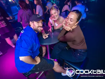 A professional photo of guests enjoying themselves at Cocktails Nightclub from our gallery.