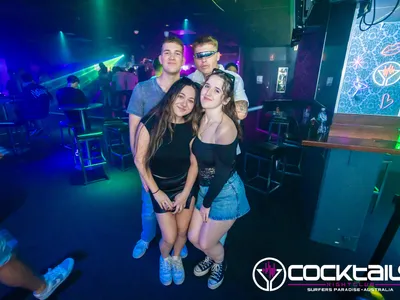 A professional photo of guests enjoying themselves at Cocktails Nightclub from our gallery.