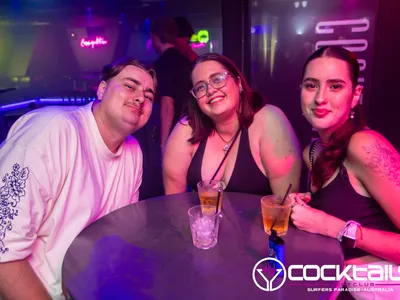 A professional photo of guests enjoying themselves at Cocktails Nightclub from our gallery.