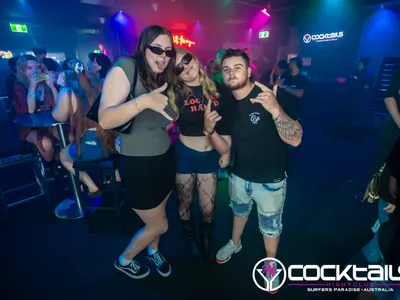 A professional photo of guests enjoying themselves at Cocktails Nightclub from our gallery.