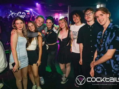 A professional photo of guests enjoying themselves at Cocktails Nightclub from our gallery.