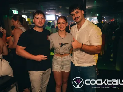 A professional photo of guests enjoying themselves at Cocktails Nightclub from our gallery.