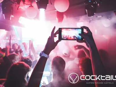 A professional photo of guests enjoying themselves at Cocktails Nightclub from our gallery.