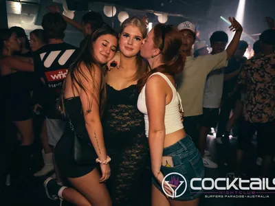 A professional photo of guests enjoying themselves at Cocktails Nightclub from our gallery.