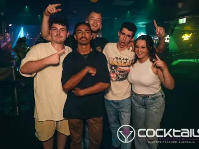 A professional photo of guests enjoying themselves at Cocktails Nightclub from our gallery.