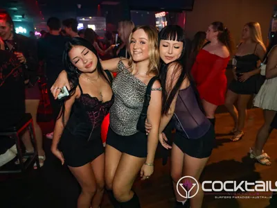 A professional photo of guests enjoying themselves at Cocktails Nightclub from our gallery.