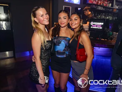 A professional photo of guests enjoying themselves at Cocktails Nightclub from our gallery.