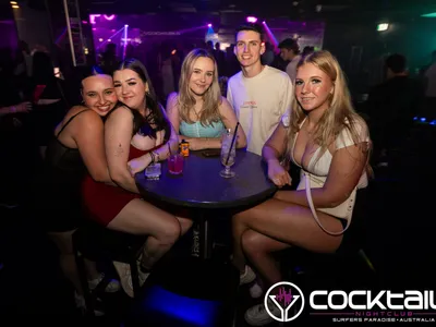 A professional photo of guests enjoying themselves at Cocktails Nightclub from our gallery.