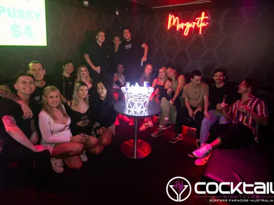 A professional photo of guests enjoying themselves at Cocktails Nightclub from our gallery.