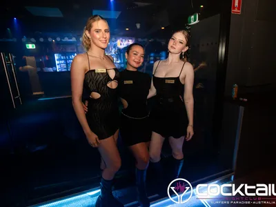 A professional photo of guests enjoying themselves at Cocktails Nightclub from our gallery.