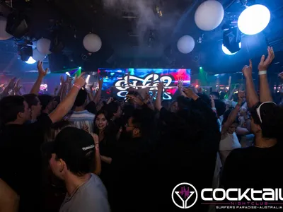 A professional photo of guests enjoying themselves at Cocktails Nightclub from our gallery.