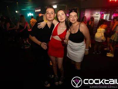 A professional photo of guests enjoying themselves at Cocktails Nightclub from our gallery.